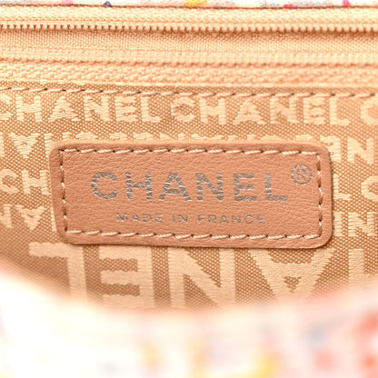Chanel Canvas Watercolor Tweed Print Clover Small Flap Multicolor 6 of 10