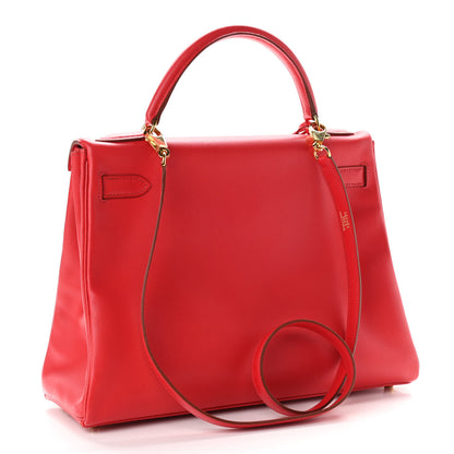 Hermes Gulliver Kelly Retourne 32 Rouge Vif 3 of 13