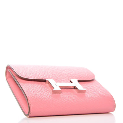 Hermes Epsom Constance Short Wallet Rose Confetti 4 of 9