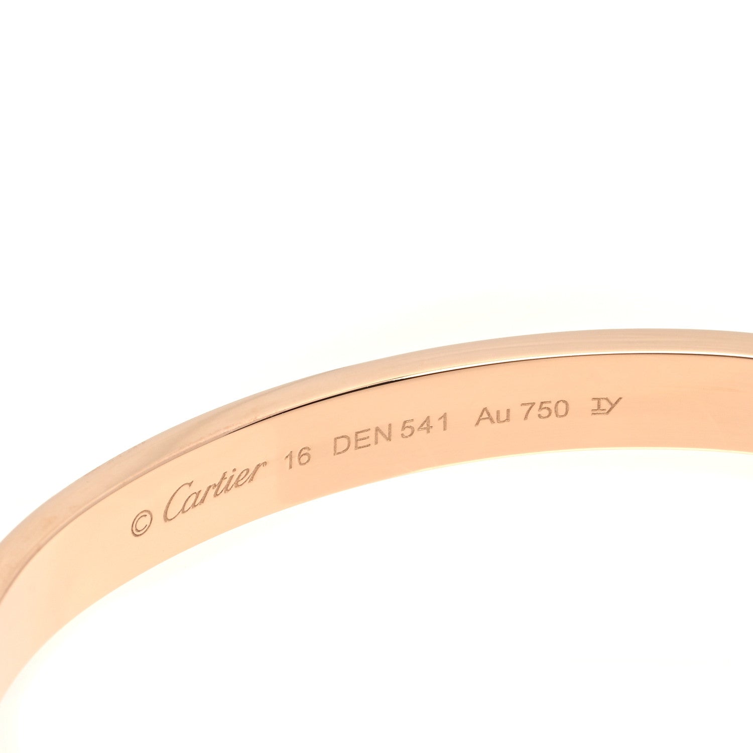 Cartier 18K Pink Gold LOVE Bracelet 16 4 of 6