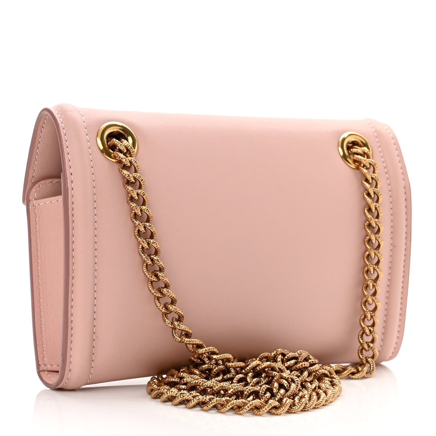 Dolce & Gabbana Smooth Calfskin Devotion Envelope Phone Bag Pink 3 of 9