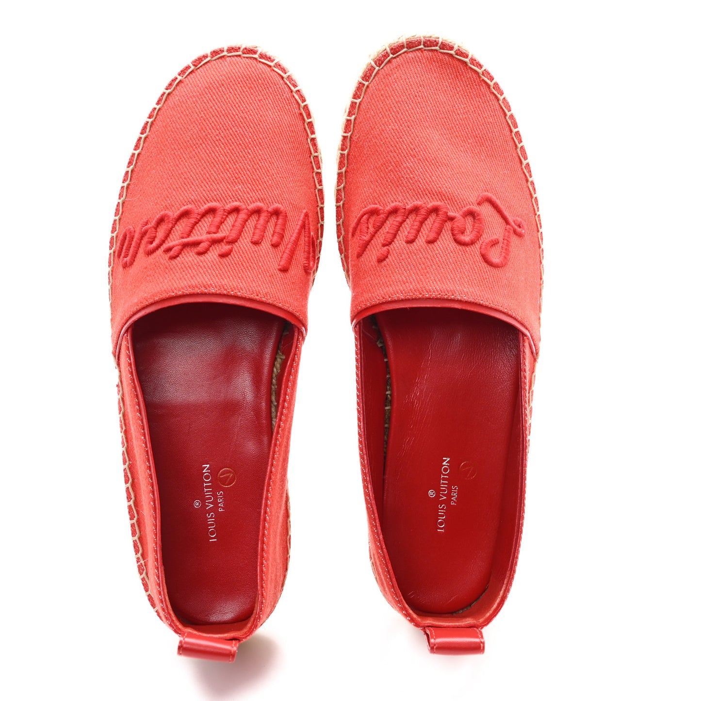 Canvas Waterfall Espadrille 36 Rouge