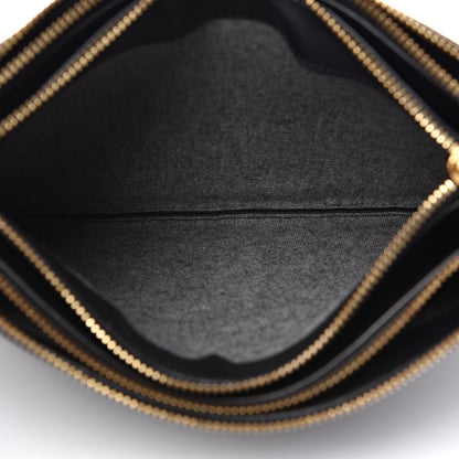 Celine Goatskin Large Trio Crossbody Bag Navy Blue 6 of 11