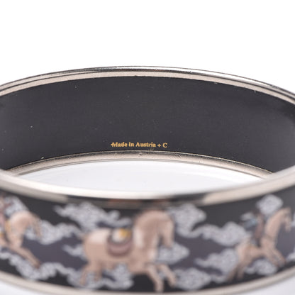 Hermes Enamel Printed Wide Galop Volant Bracelet 70 4 of 7