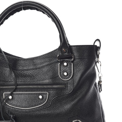 Balenciaga Chevre Silver Metallic Edge Hardware Town Black 13 of 13