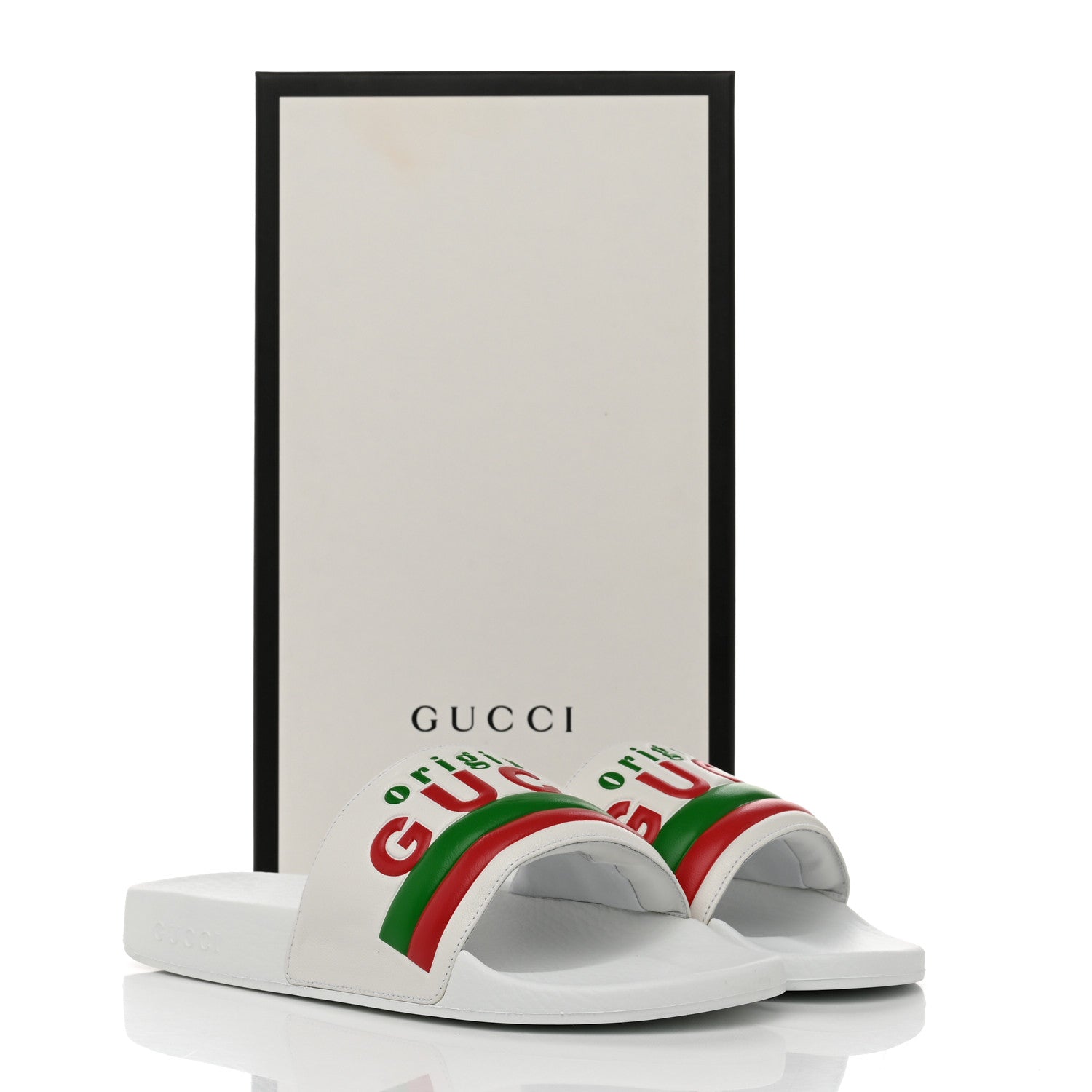 Gucci Nappa Original Gucci Mens Slide Sandals 10 Great White 9 of 9
