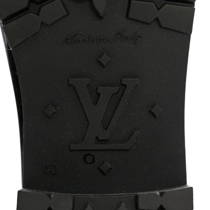 Louis Vuitton Rubber Embossed Monogram Splash Rain Boots 40 Black 7 of 7