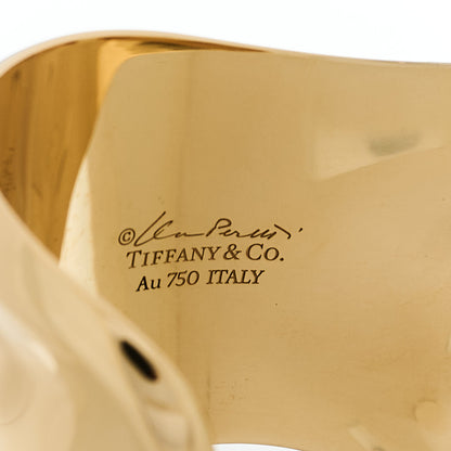 Tiffany 18K Yellow Gold Small Elsa Peretti Right Wrist Bone Cuff Bracelet 3 of 4