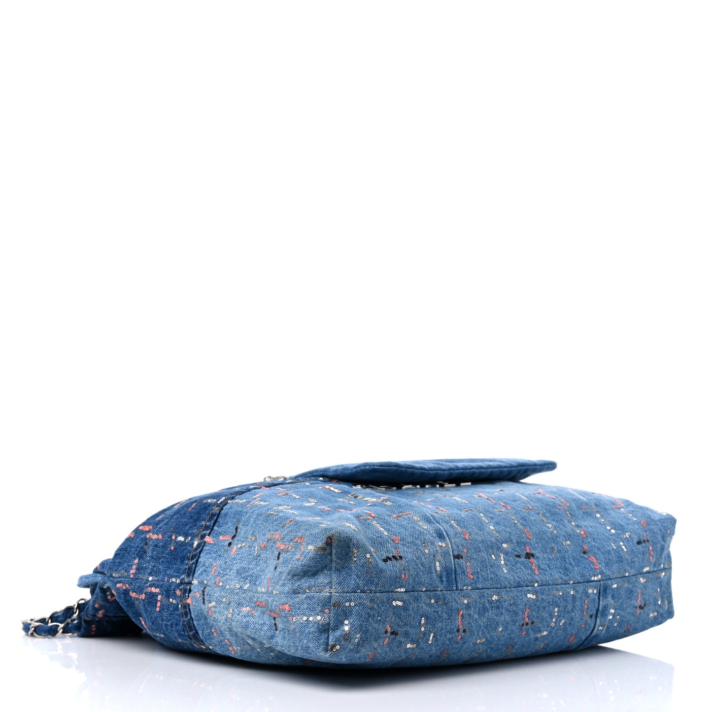 Denim Sequin Chanel 22 Blue