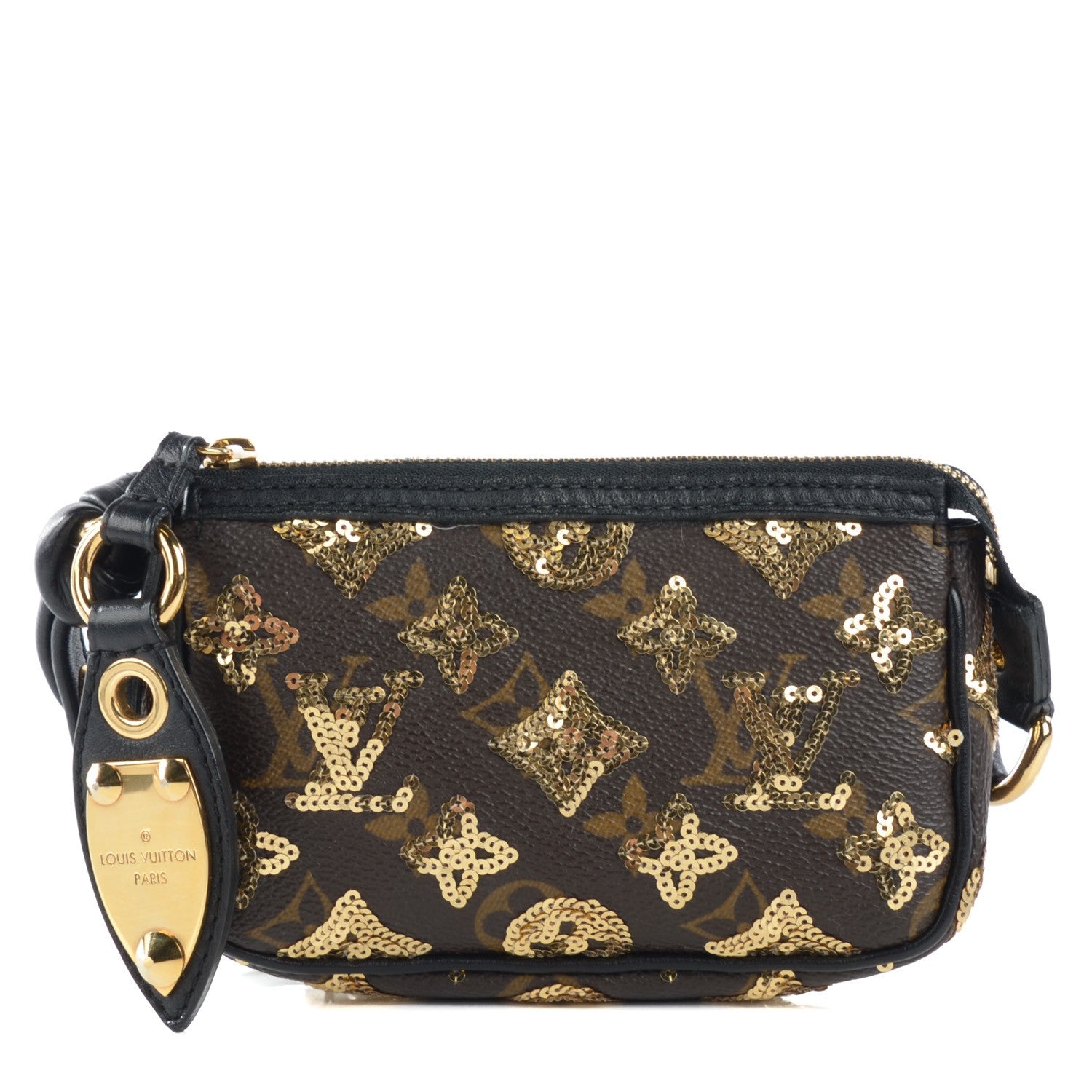 Louis Vuitton Monogram Sequins Eclipse Mini Pochette Gold 1 of 7