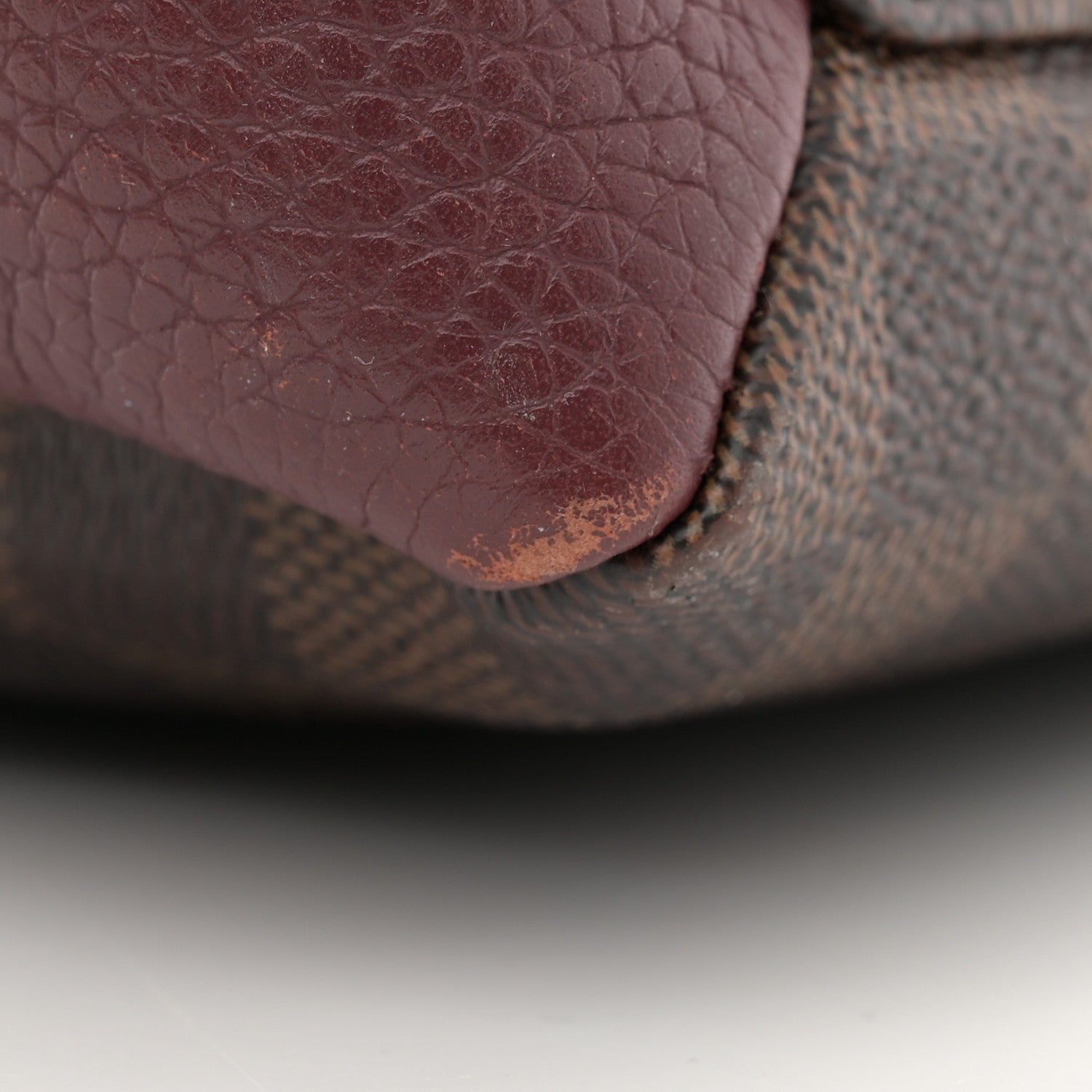 Louis Vuitton Cuir Taurillon Damier Ebene Normandy Bordeaux 12 of 12