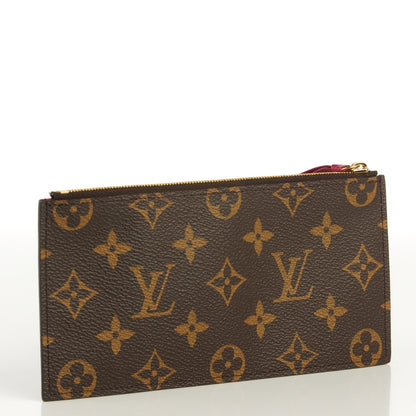 Louis Vuitton Monogram Felicie Chain Wallet Zippered Insert 3 of 6