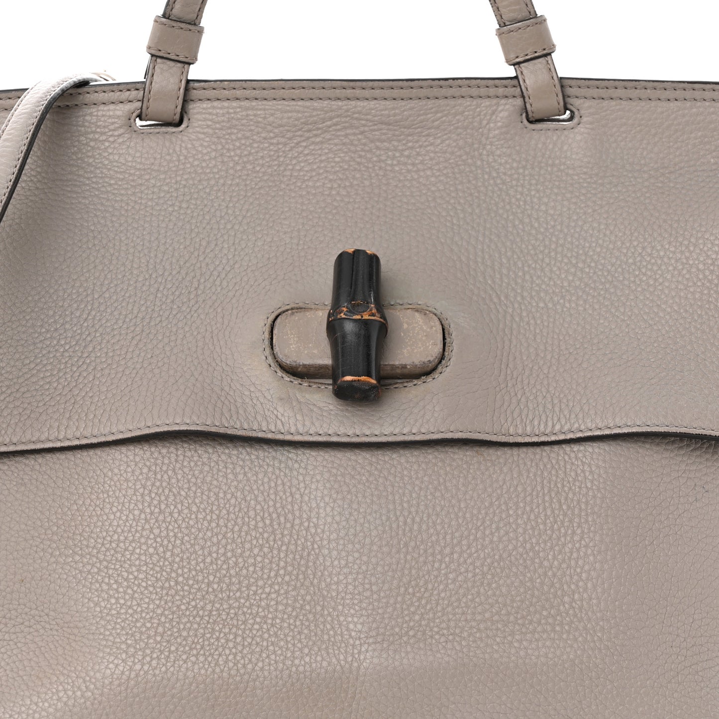 Cellarius Calfskin Large Bamboo Daily Top Handle Bag Storm Grey