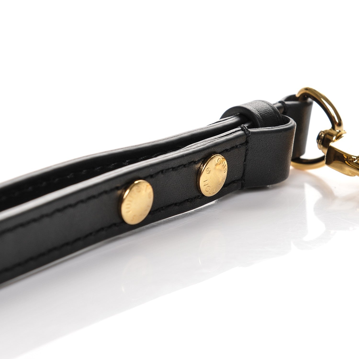 Louis Vuitton Calfskin Neonoe Shoulder Strap Black 4 of 7
