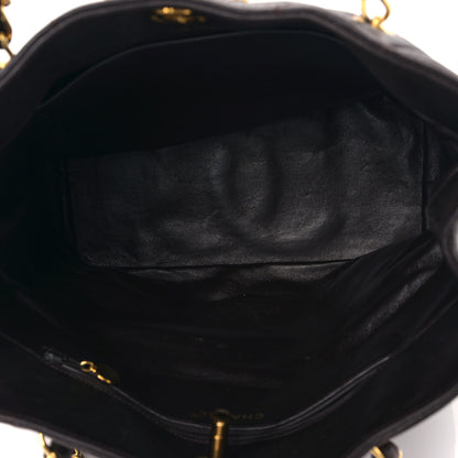 Chanel Lambskin Quilted Shopping Tote Brown 5 of 11