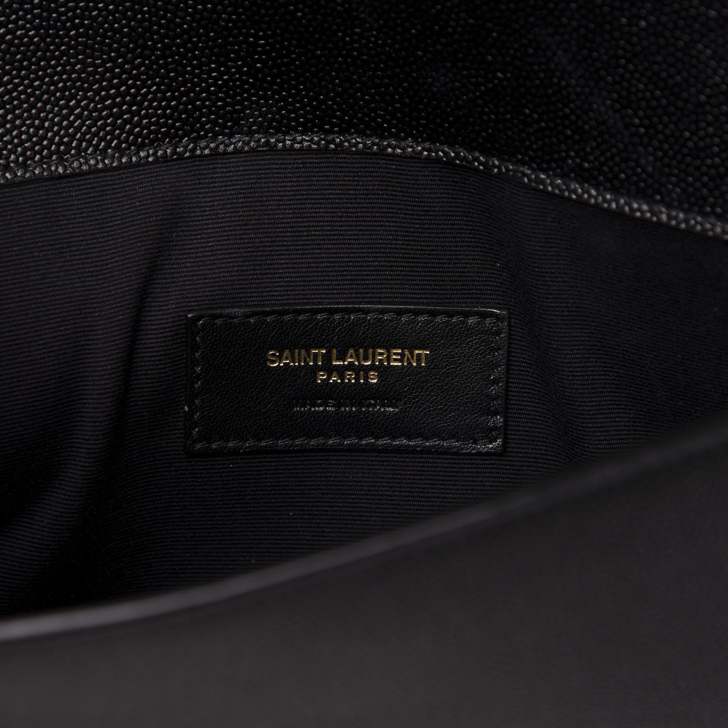 Saint Laurent Grain De Poudre Uptown Pouch Black 6 of 7