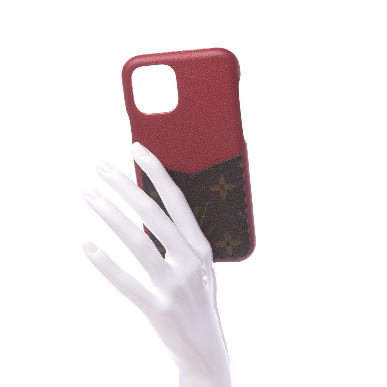 Louis Vuitton Calfskin Monogram iPhone 11 Pro Bumper Scarlet 2 of 10