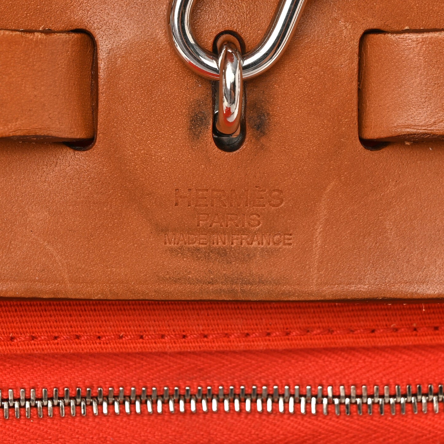 Vache Hunter Toile Herbag Zip 31 PM Capucine Fauve