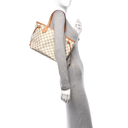 Louis Vuitton Damier Azur Neverfull PM 2 of 13