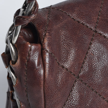 Chanel Calfskin Quilted Modern Chain Flap Brown 18 of 20