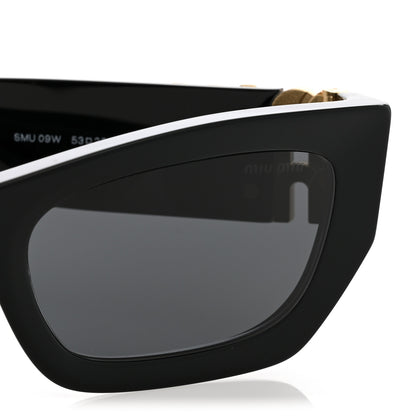 Miu Miu Acetate Miu Glimpse Sunglasses SMU 09WS Black 7 of 8