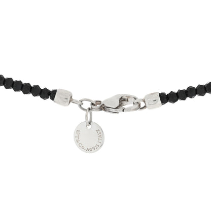 Tiffany Sterling Silver Black Spinel Ziegfeld Bead Necklace 4 of 4