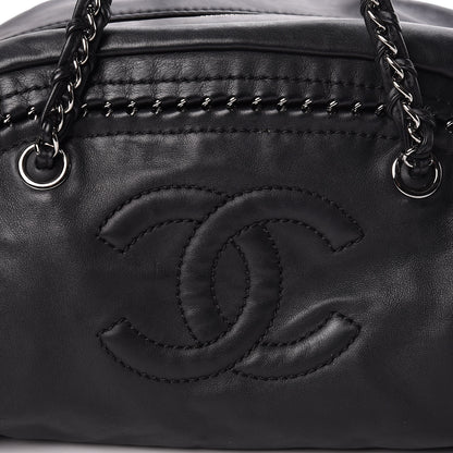 Chanel Smooth Calfskin Medium Luxe Ligne Bowler Black 8 of 11