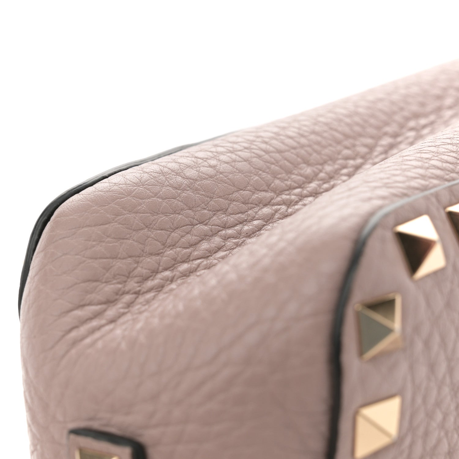 Valentino Garavani Pebbled Calfskin Rockstud Camera Crossbody Bag Poudre 10 of 11
