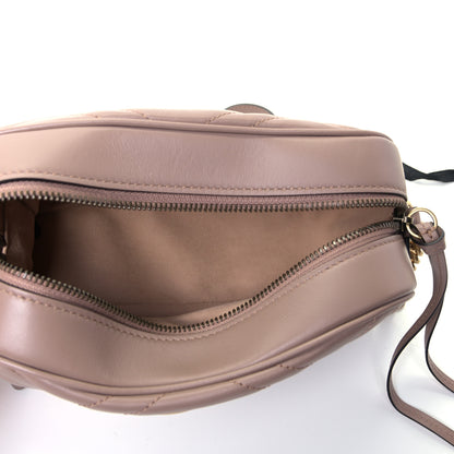 Gucci Calfskin Matelasse Small GG Marmont Chain Shoulder Bag Porcelain Rose 4 of 5