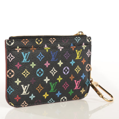 Louis Vuitton Monogram Multicolor Key Pouch Black Grenade 3 of 8