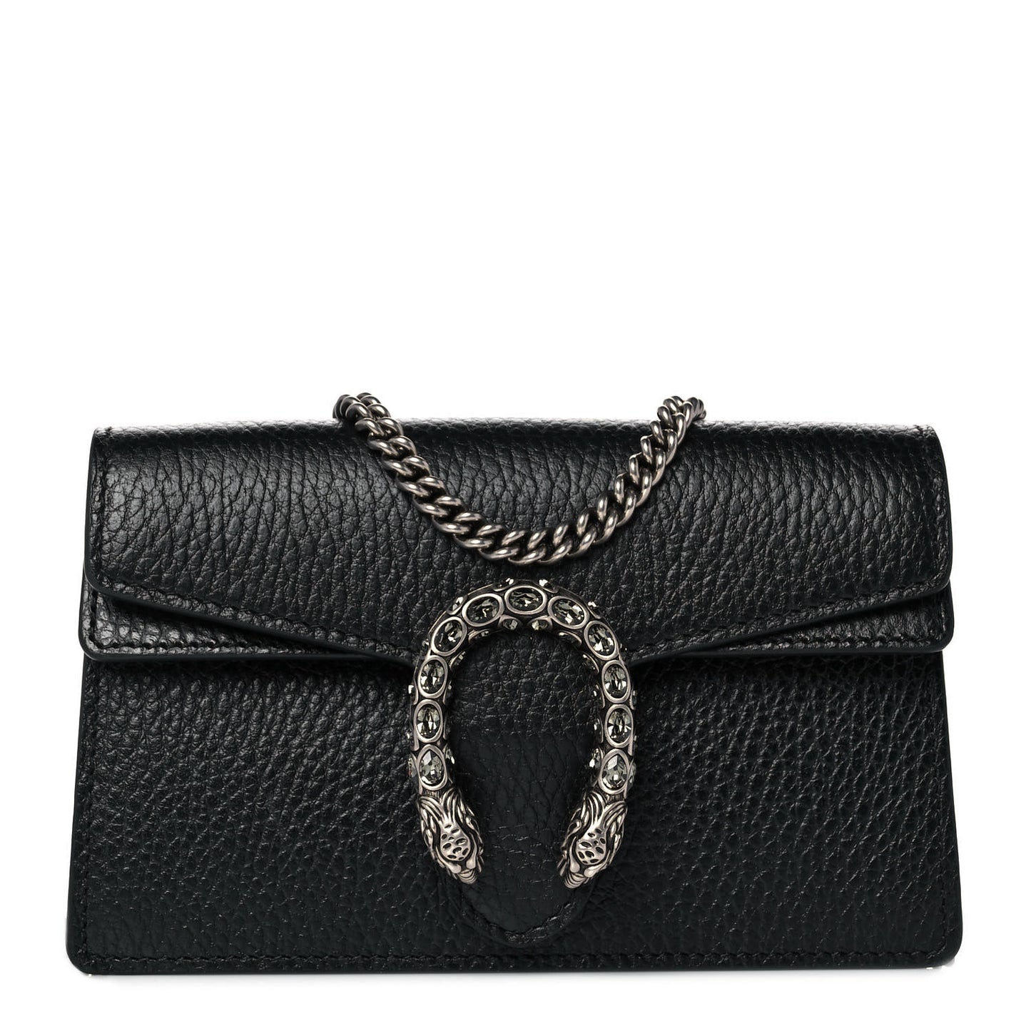 Calfskin Super Mini Dionysus Shoulder Bag Black