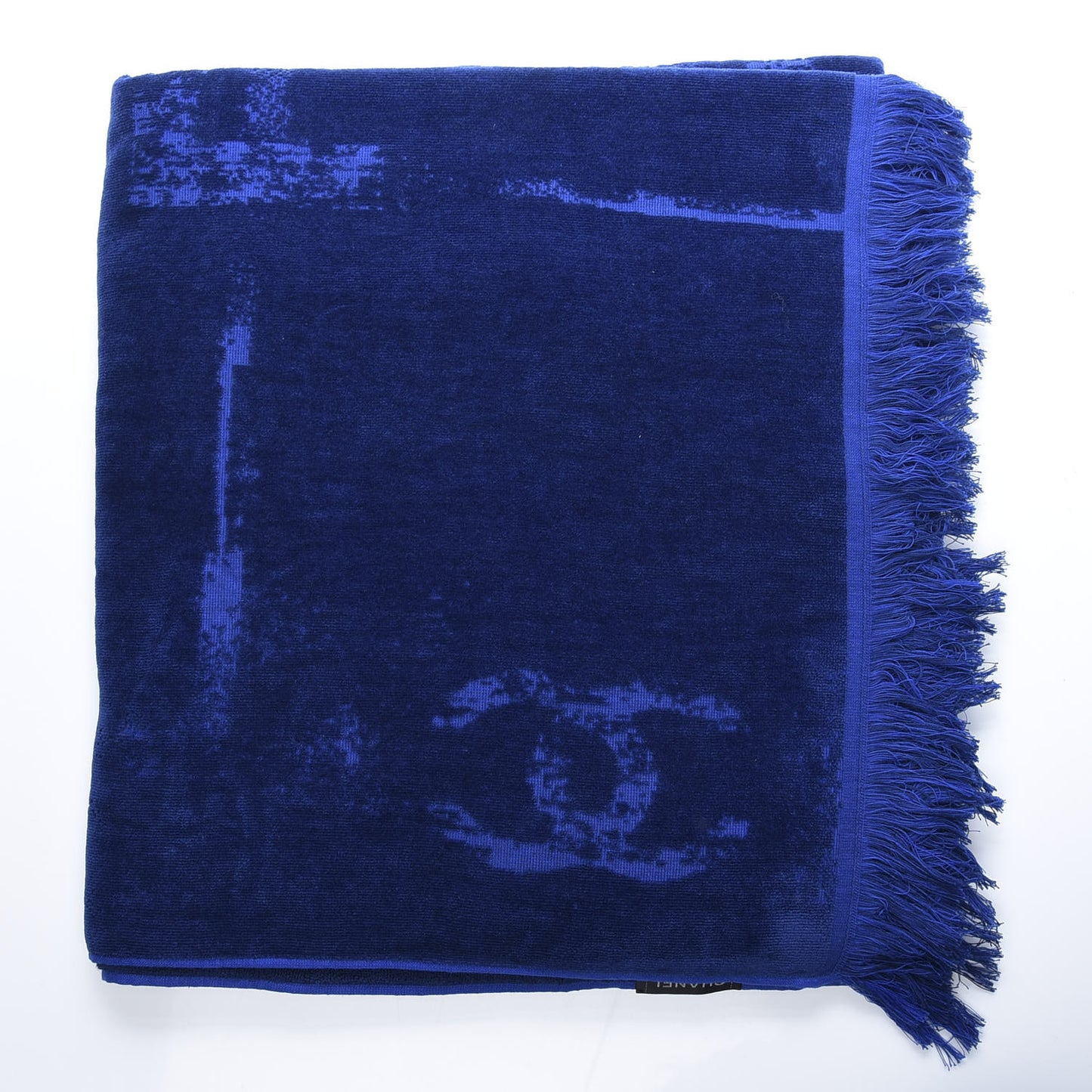 Terry Cloth Cotton CC Waist Bag Towel Set Blue