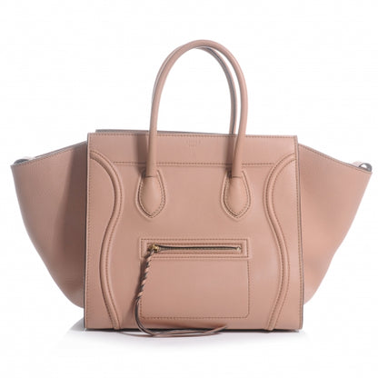 Celine Supple Calfskin Medium Phantom Luggage Flesh 1 of 10