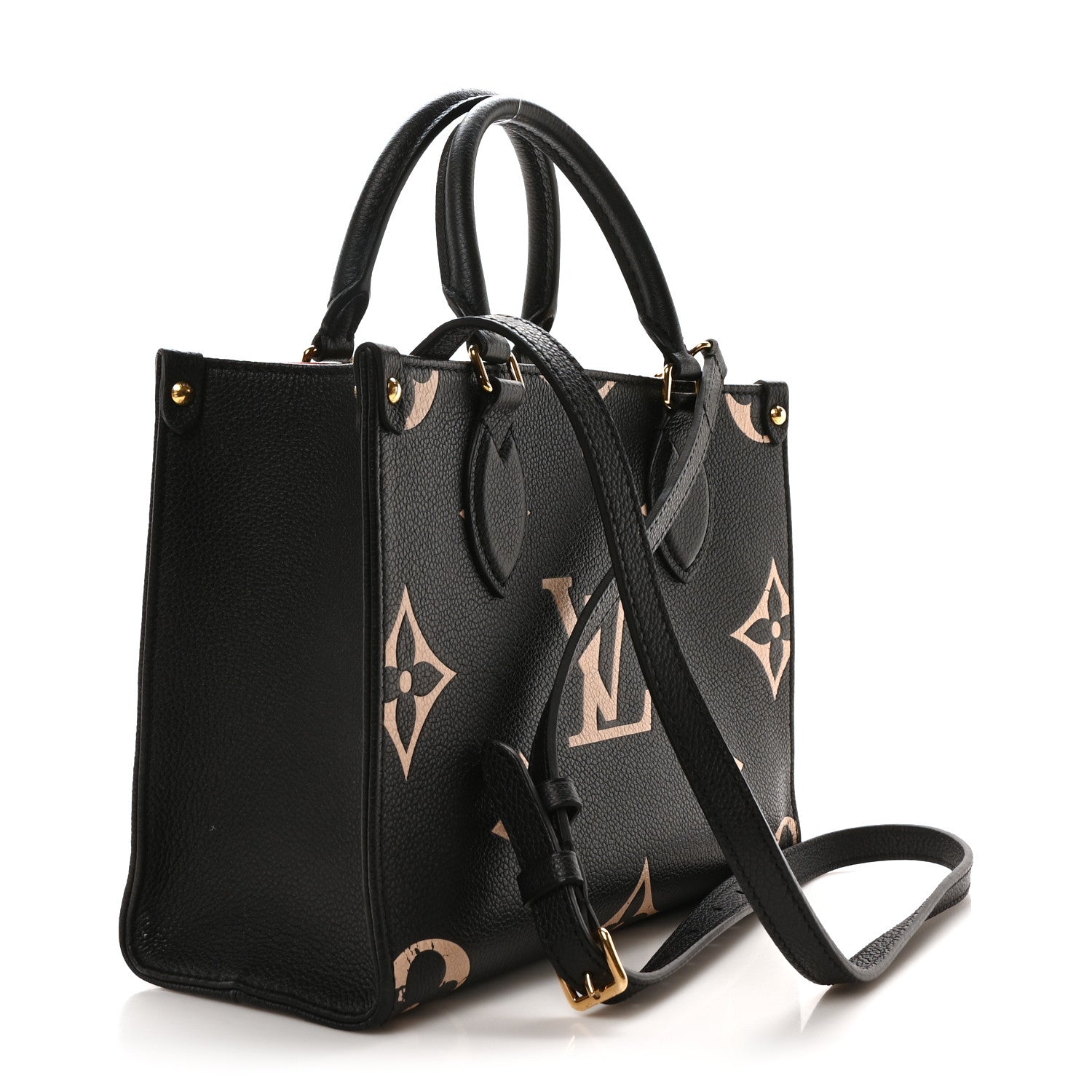 Louis Vuitton Empreinte Monogram Giant Onthego PM Black Beige 3 of 10