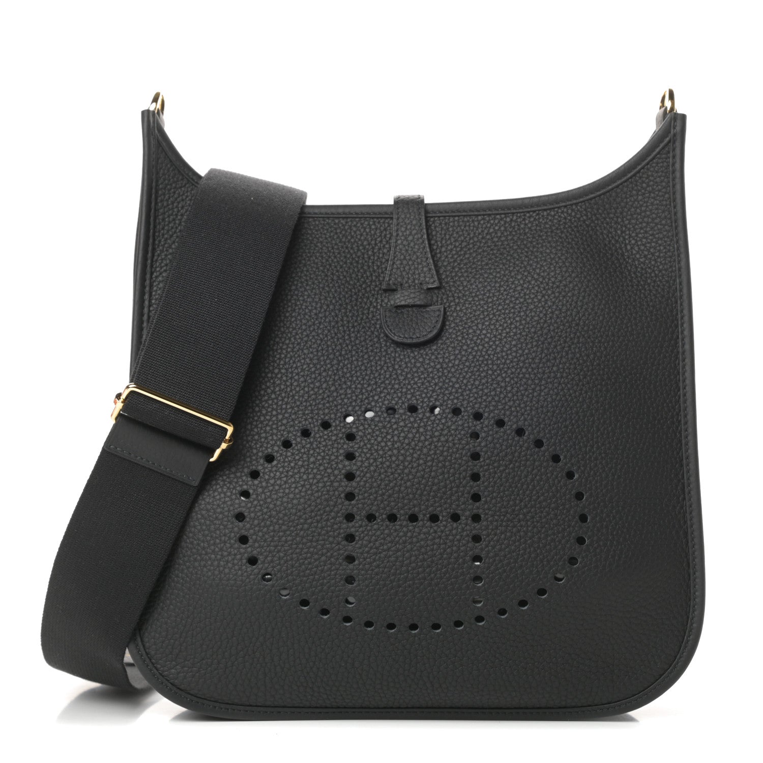 Hermes Taurillon Clemence Evelyne III PM Black 1 of 11