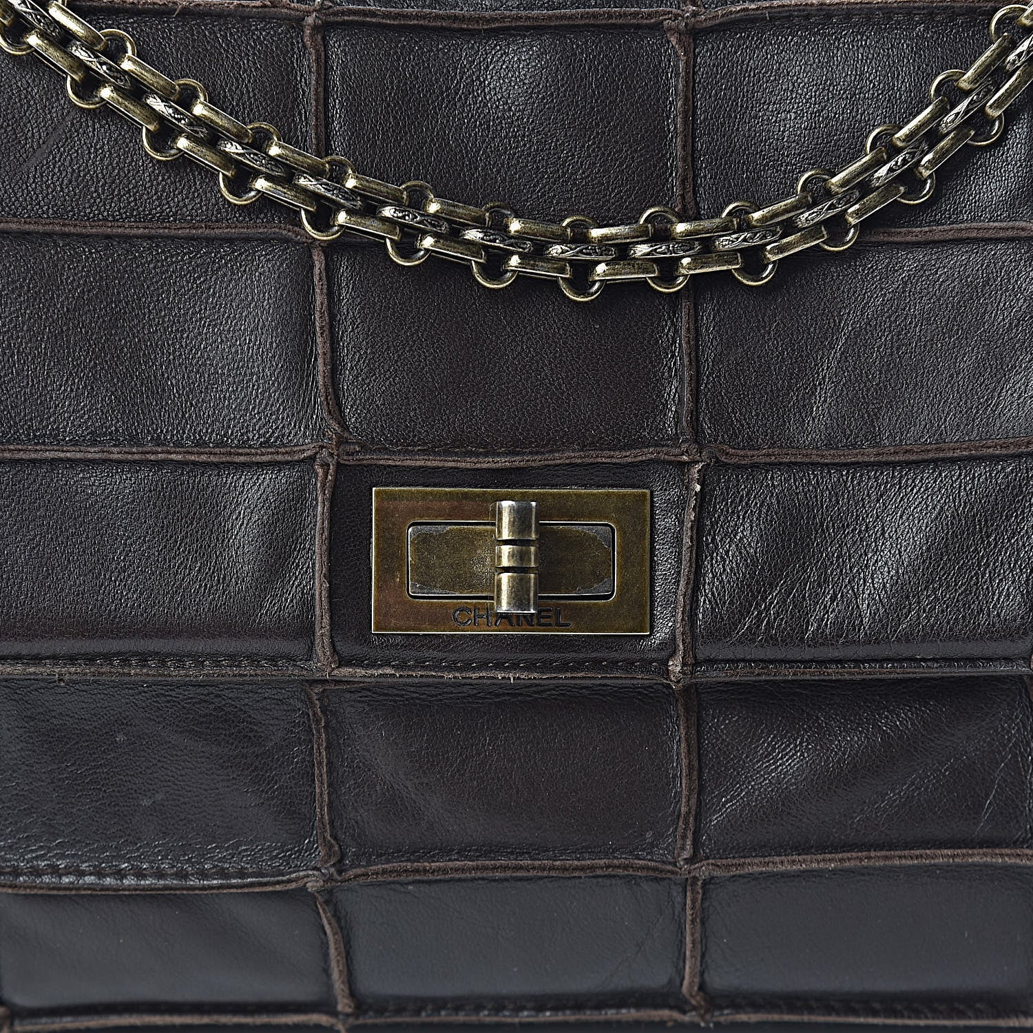 Chanel Lambskin Medium Patchwork Mademoiselle Single Flap Brown 11 of 11