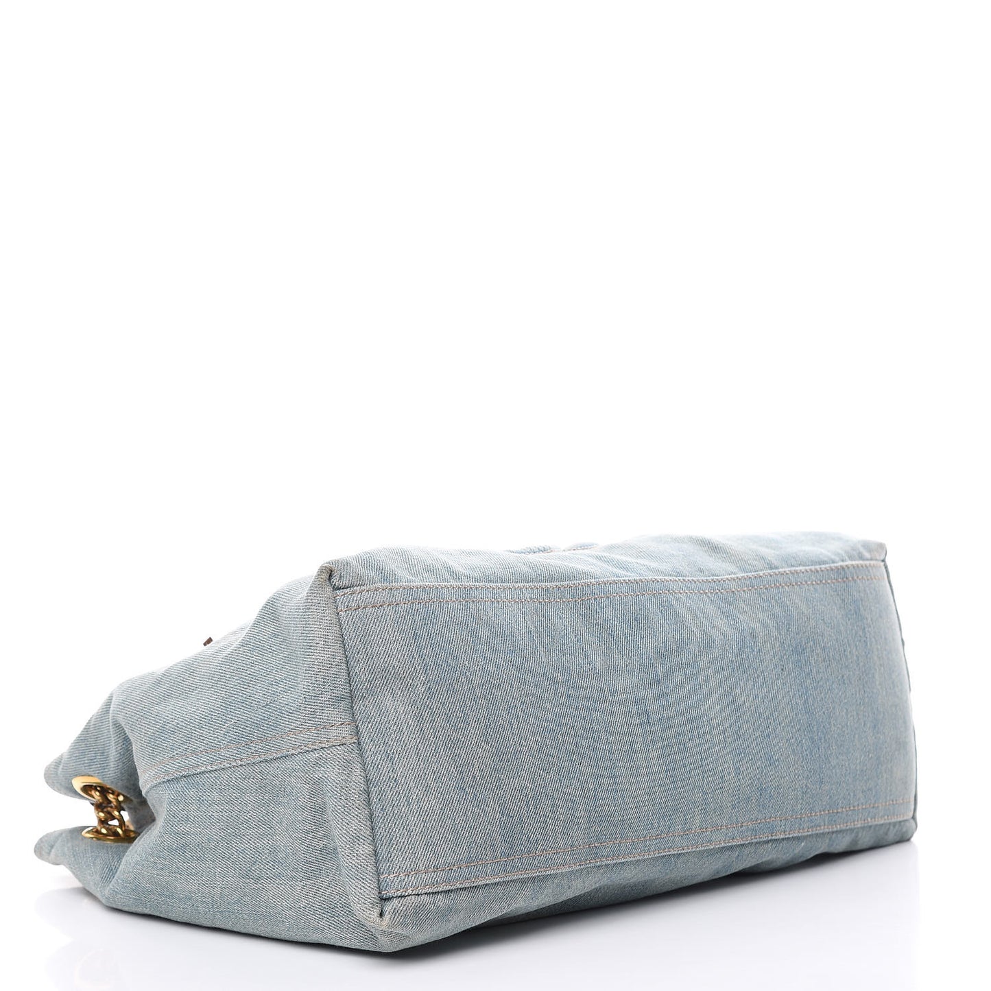 Denim Medium Soho Chain Shoulder Bag Blue