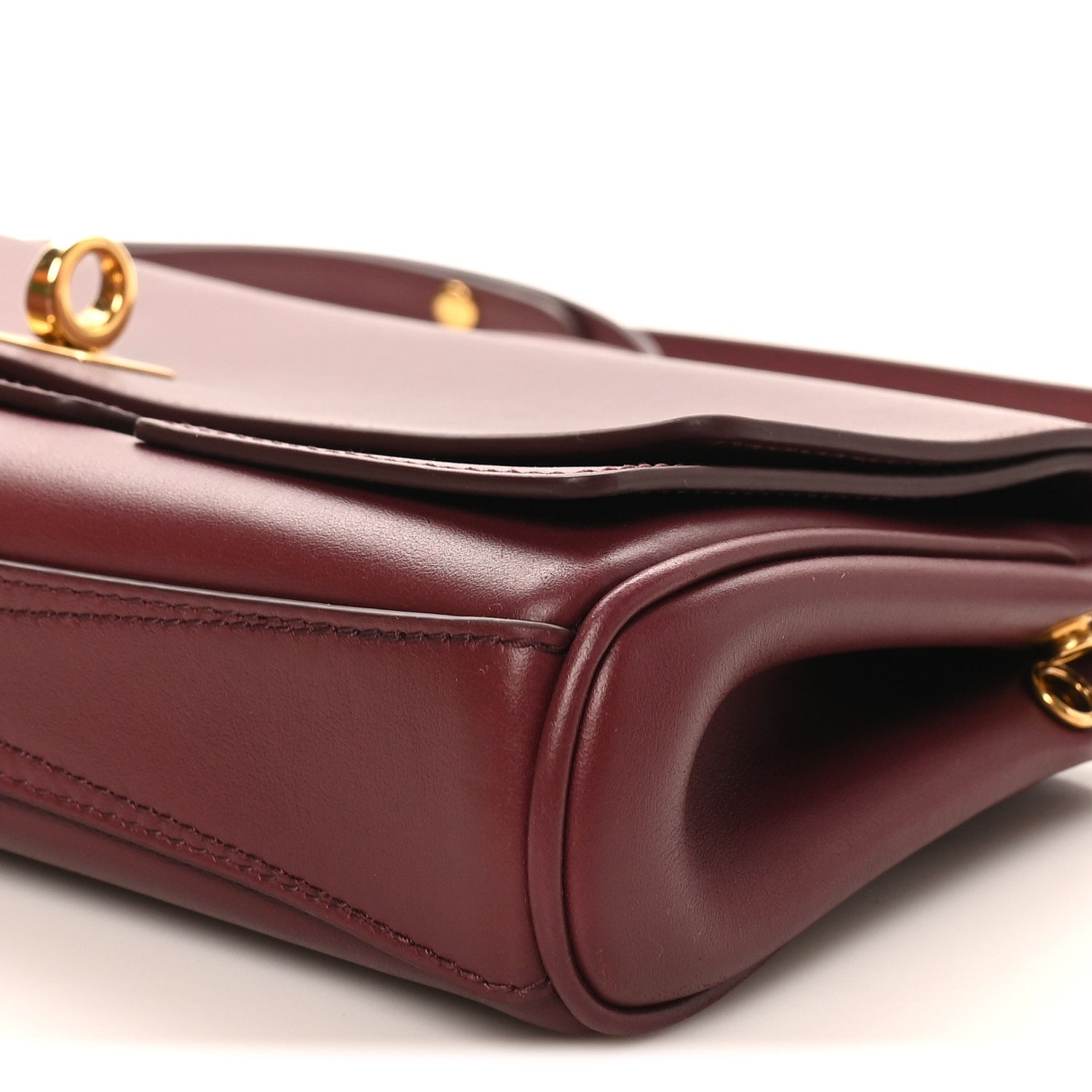 Balenciaga Smooth Calfskin Small Bel Air Clutch On Strap Dark Burgundy Dark Burgundy 10 of 10