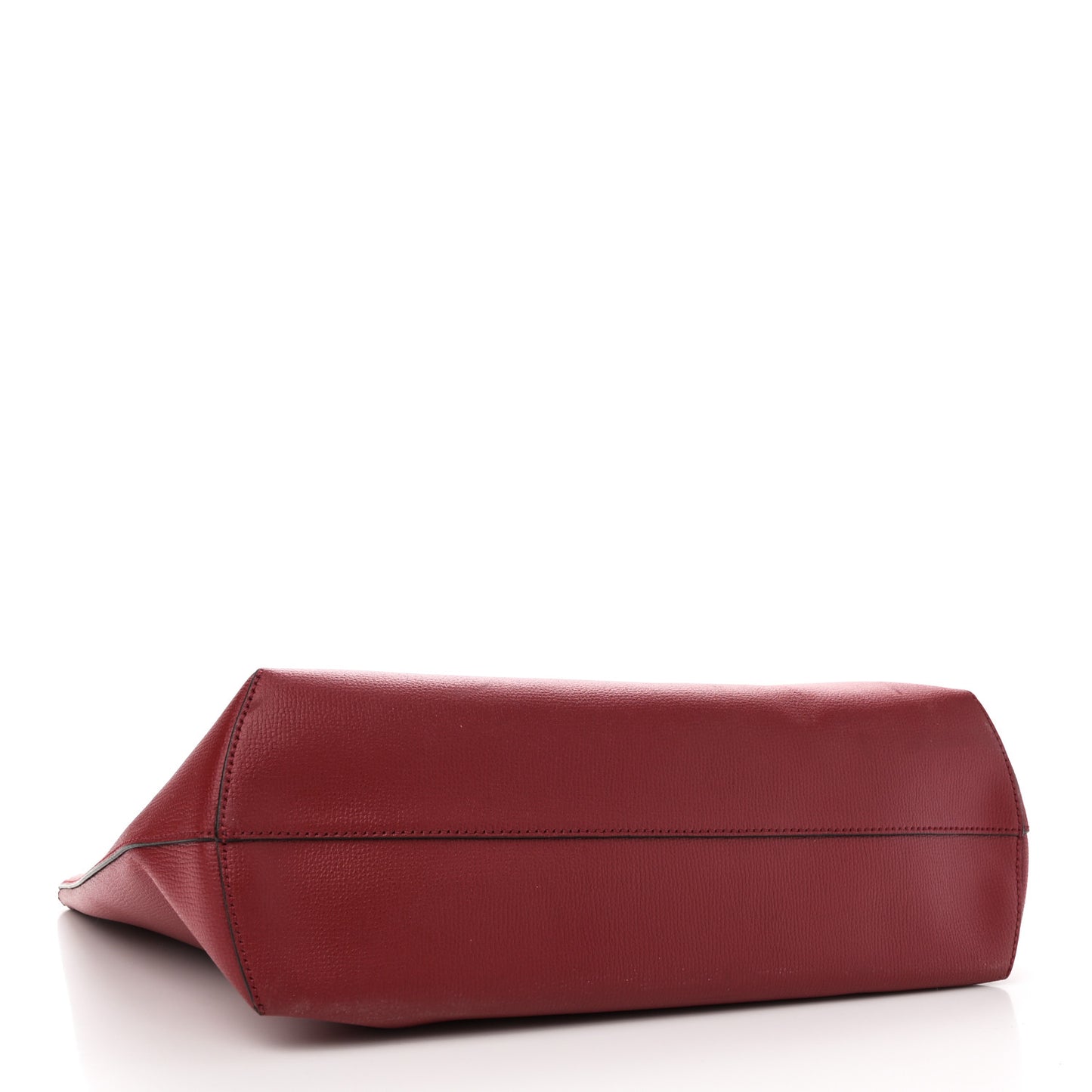 Vitello Vienna Enamel F is Fendi Shopping Tote Fiamma Taupe