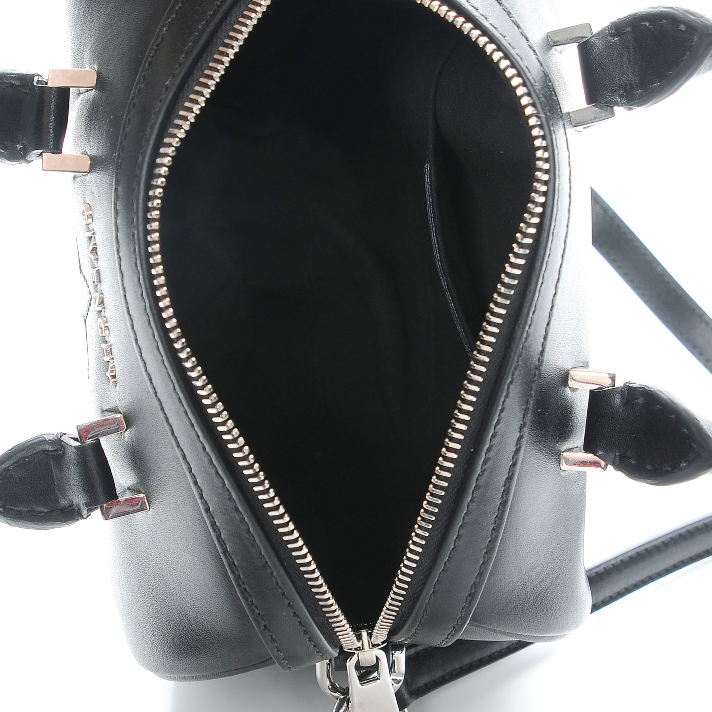 Calfskin Star Micro Lucrezia Black Silver