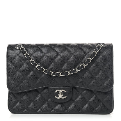 Chanel Caviar Quilted Jumbo Double Flap Black 1 of 4