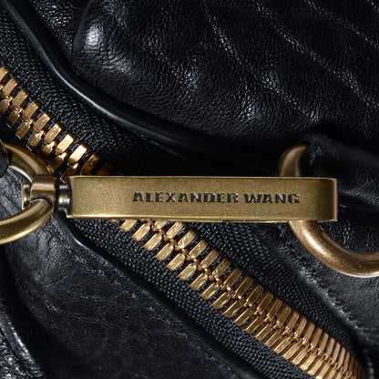 Alexander Wang Pebbled Lambskin Rockie Black w Antique Brass Hardware 8 of 8