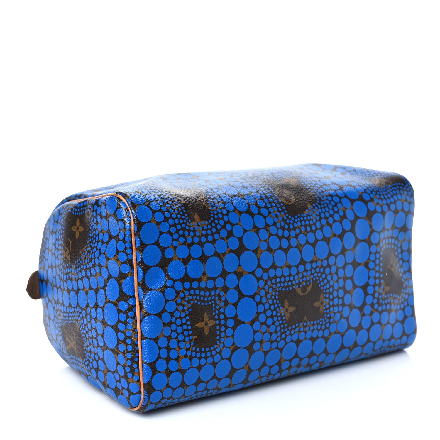 Louis Vuitton Monogram Kusama Town Speedy 30 Blue 4 of 11