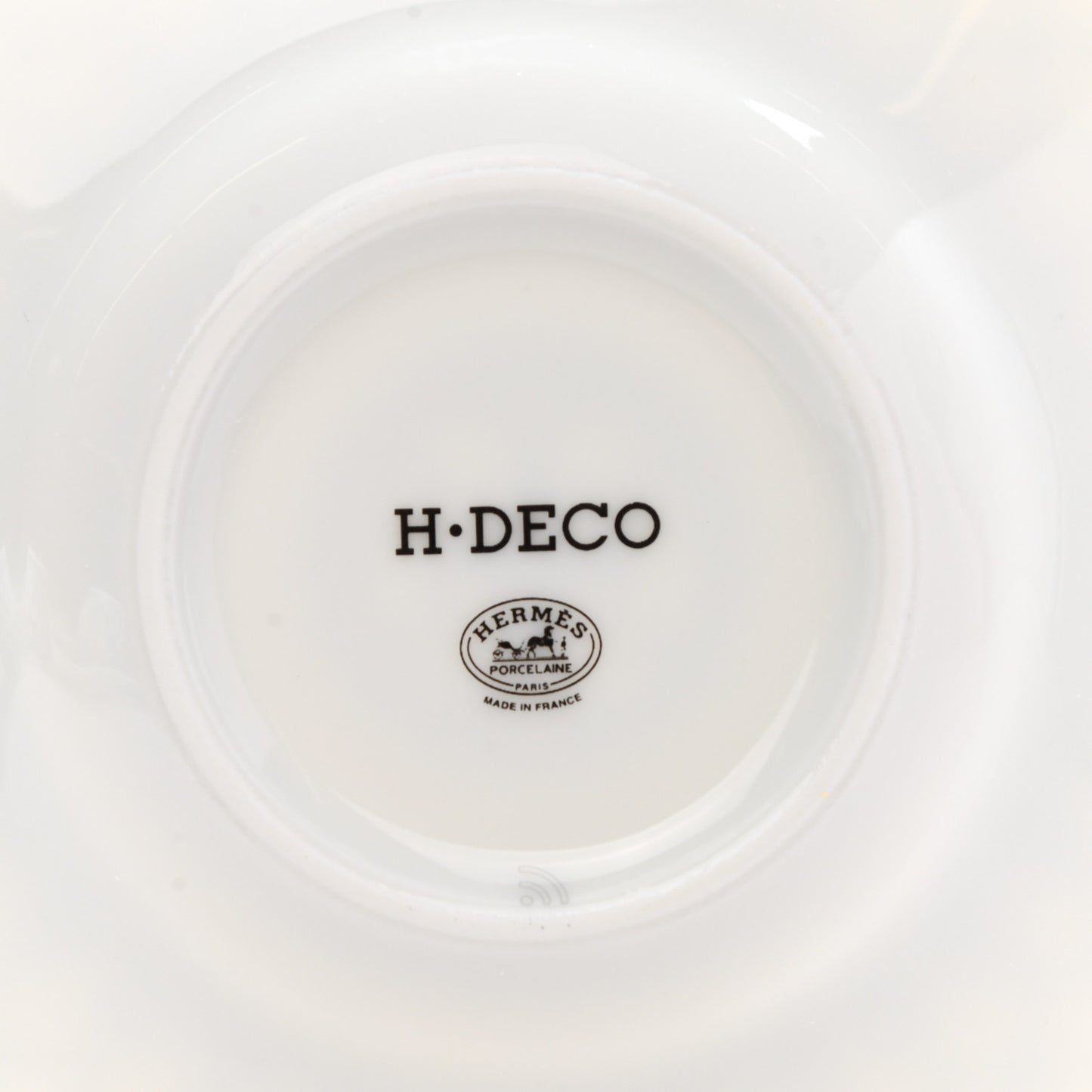 Porcelain H Deco Coffee Cup And Saucer Set Of 2 Black