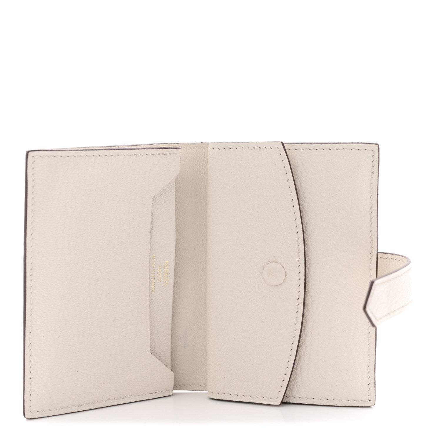 Hermes Chevre Mysore Mini Bearn Wallet Nata 5 of 8