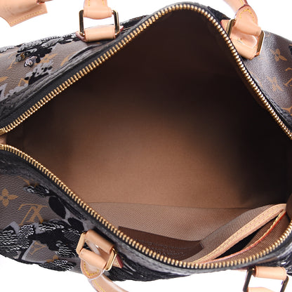 Louis Vuitton Monogram Fleur De Jais Sequins Speedy 30 4 of 8