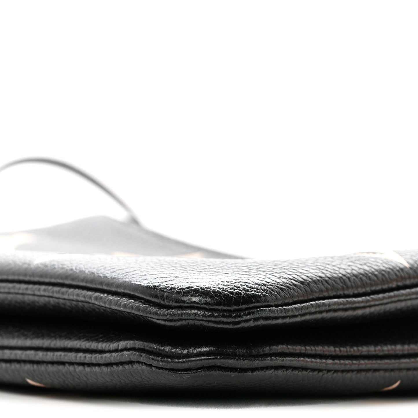Empreinte Monogram Giant Double Zip Pochette Black Cream