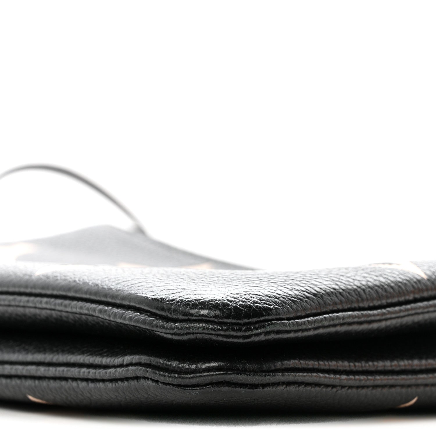 Louis Vuitton Empreinte Monogram Giant Double Zip Pochette Black Cream 11 of 18