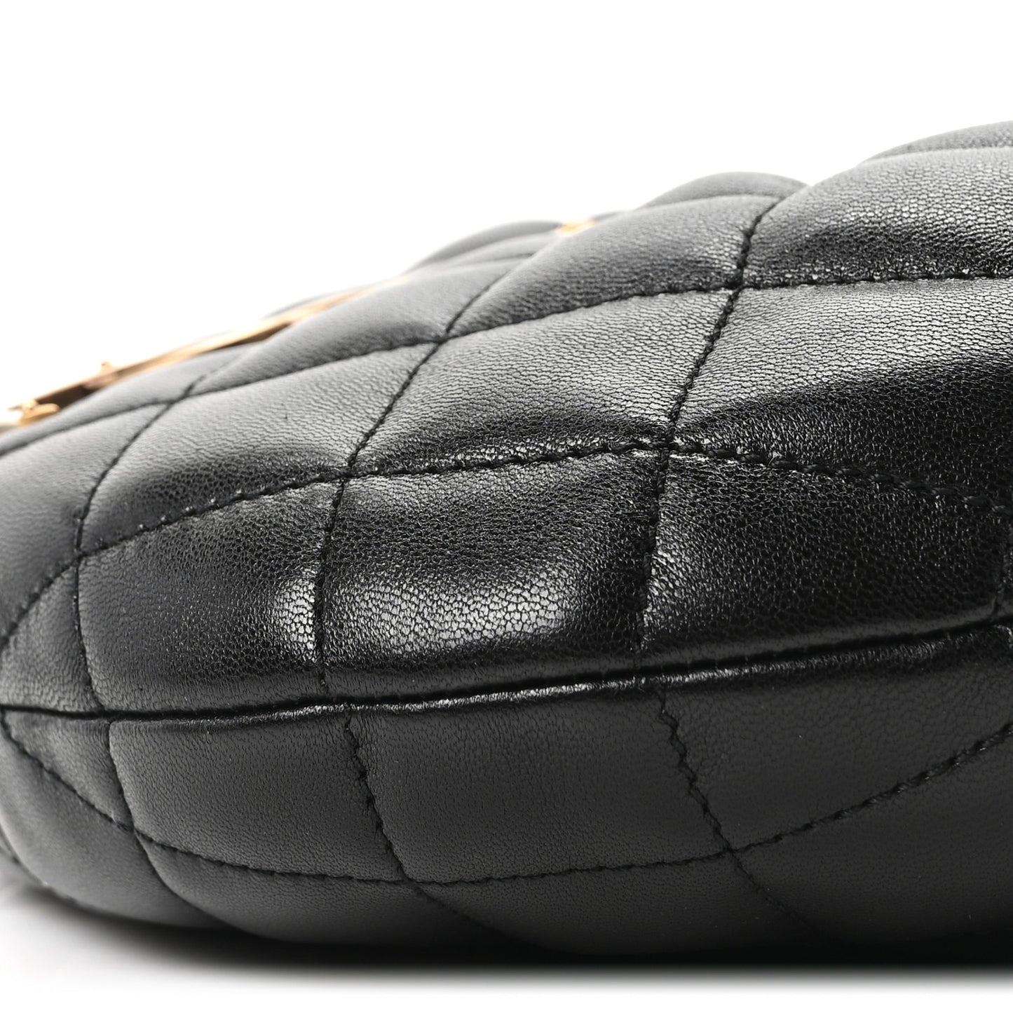 Lambskin Quilted Icarino Bag Black