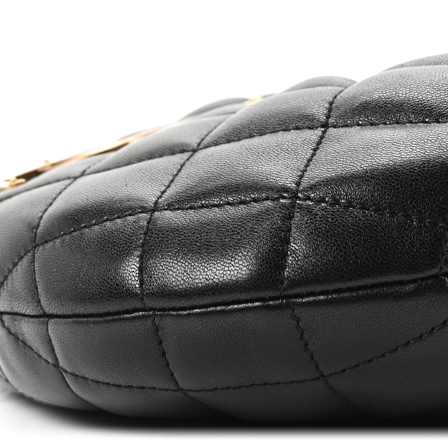 Saint Laurent Lambskin Quilted Icarino Bag Black 9 of 10